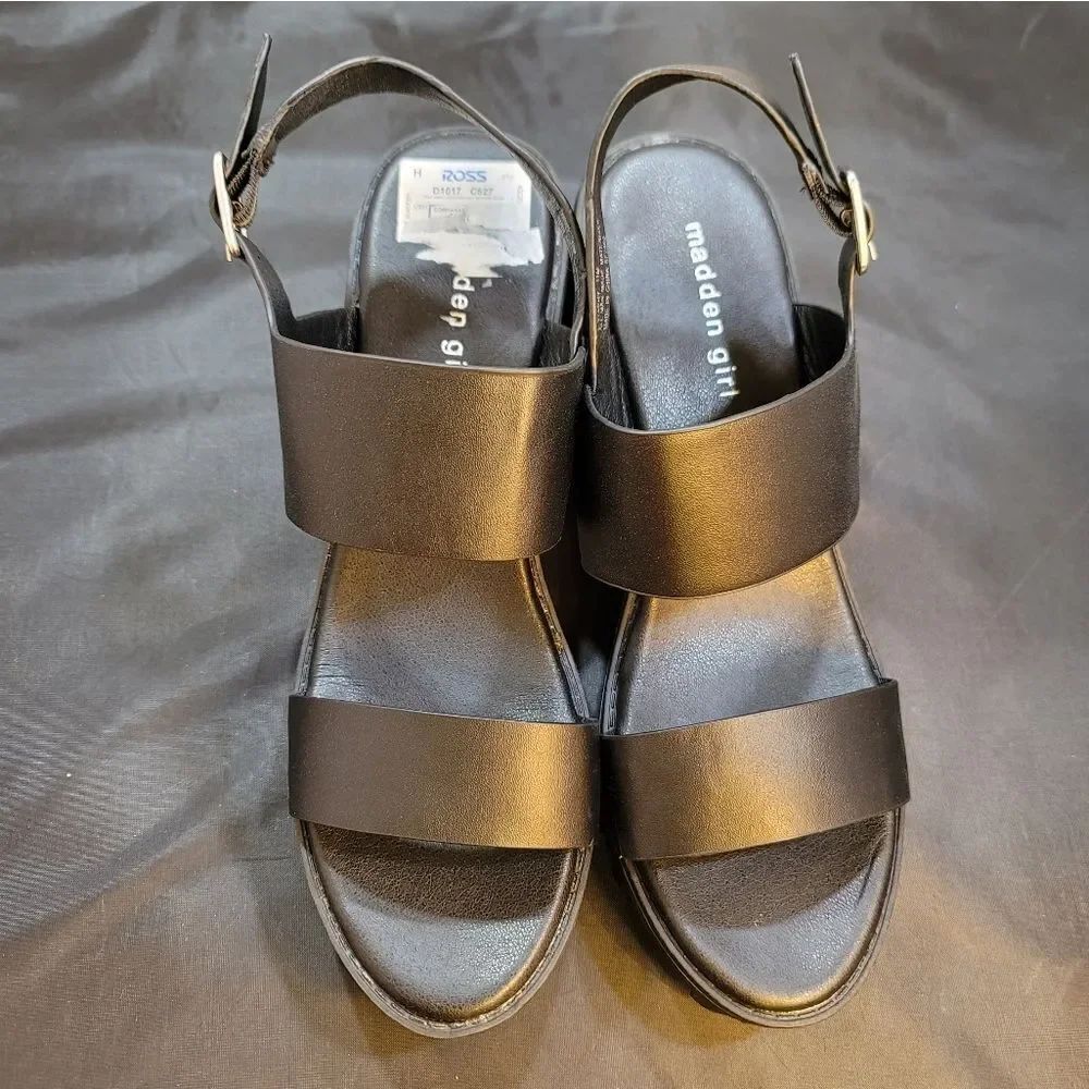 BRAND NEW MADDEN GIRL G-STARRY BLOCK HEEL OPEN-TOE PLATFORM SANDAL